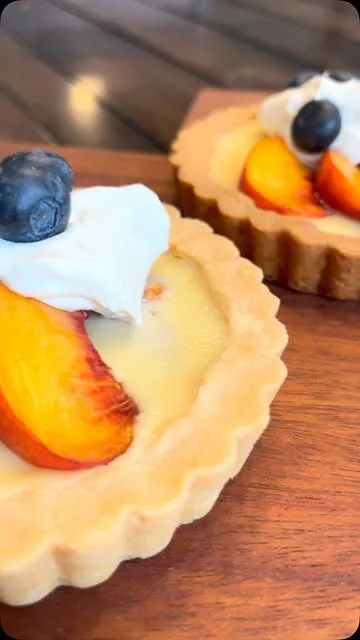 Peach & Blueberry Tart